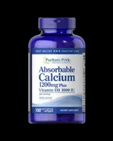 Absorbable Calcium 1200 mg with Vitamin D3 1000 IU - 100 Гел капсули, 50 Дози