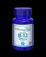 Vitamin B-12 500 mcg - 100 Таблетки, 100 Дози