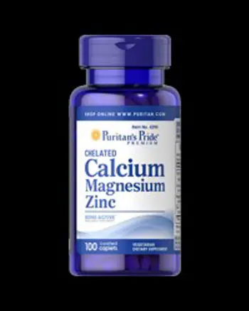 Chelated Calcium Magnesium Zinc - 100 каплети, 33 Дози
