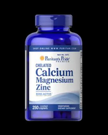 Chelated Calcium Magnesium Zinc - 250 каплети, 83 Дози