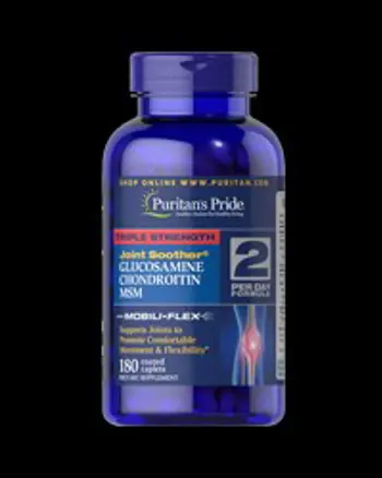 Triple Strength Glucosamine, Chondroitin & MSM - 180 каплети, 90 Дози
