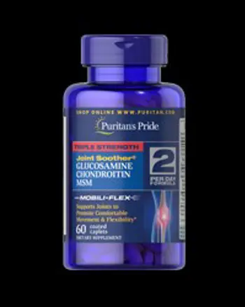 Triple Strength Glucosamine, Chondroitin & MSM - 60 каплети, 30 Дози