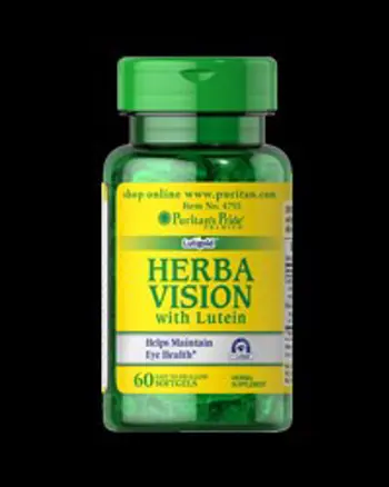 Herbavision with Lutein and Bilberry - 60 Гел капсули, 60 Дози