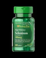 High Potency Selenium 200 mcg - 100 Таблетки, 100 Дози