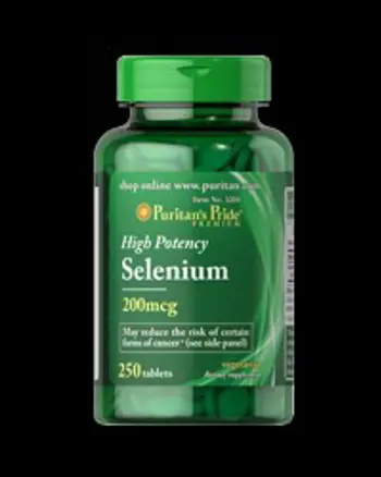 High Potency Selenium 200 mcg - 250 Таблетки, 250 Дози