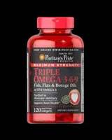Triple Omega 3-6-9 Fish, Flax & Borage Oils - 120 Гел капсули, 40 Дози
