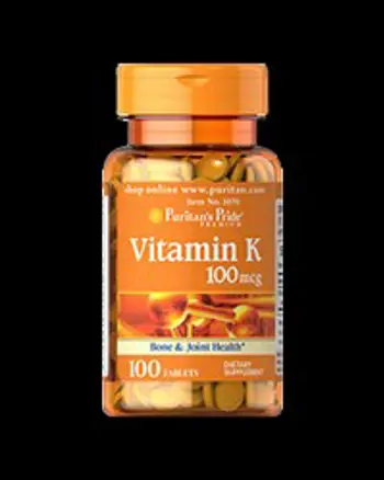 Vitamin K 100 mcg - 100 Таблетки, 100 Дози