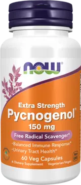 NOW Foods Pycnogenol 150 мг Пикногенол - 60 веге капсули, 60 дози