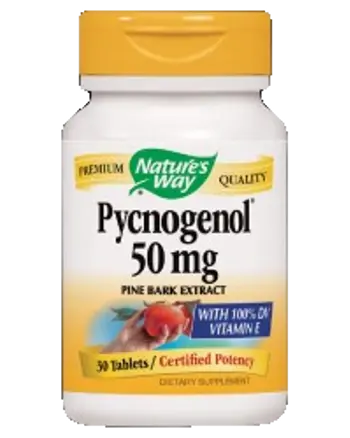 Nature's Way Pycnogenol 50 mg Екстракт от кора на френски морски бор х 30 таблетки