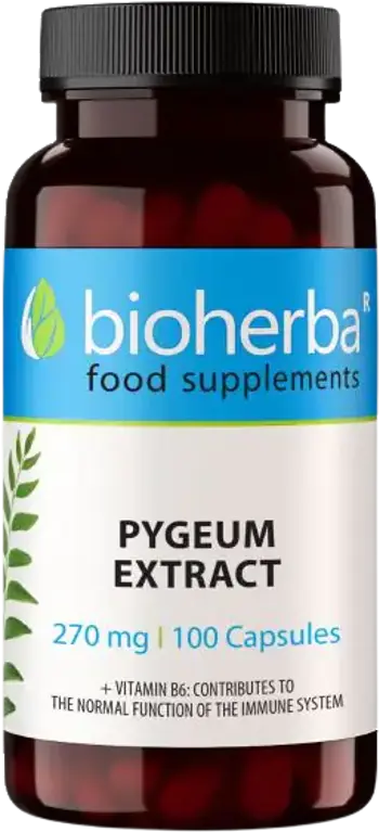 Bioherba Pygeum Extract 270 mg Екстракт от Пигеум за простата и пикочни пътища х 100 капсули