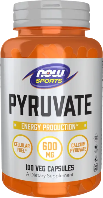 NOW Foods Pyruvate 600 мг Пируват - 100 веге капсули, 50 дози