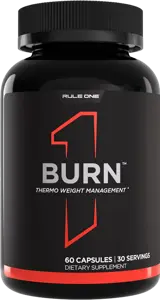 Rule1 R1 Burn Caps with Forskohlii, Grains of Paradise & Caffeine Matrix Термогенен Фет Бърнър - 60 капсули, 30 дози
