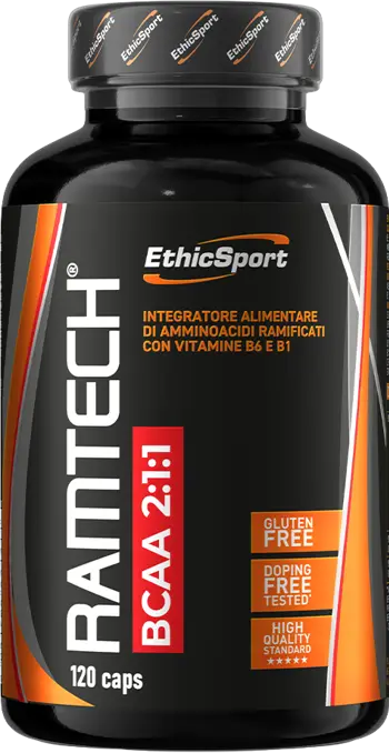 EthicSport RAMTECH BCAA 2:1:1 CAPS Аминокиселини с разклонена верига 2:1:1 с витамини B6 и B1