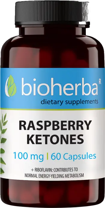 Bioherba Raspberry Ketones 100 mg Малинови Кетони за Изгаряне на Мазнини х 60 капсули