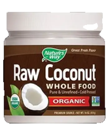 Nature's Way Raw Coconut Oil Organic Сурово кокосово масло 454 грама