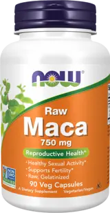 NOW Foods Raw MACA 6:1 Concentrate 750 мг Мака - 90 веге капсули, 90 дози