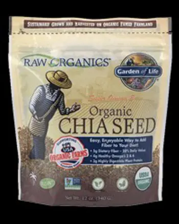 RAW Organics / Organic Chia Seeds 340 грама