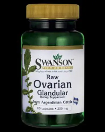 Raw Ovarian Glandular - 60 капсули, 60 Дози