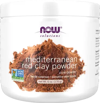 NOW Foods Red Clay Powder Moroccan Клей (Естествена Глина на Прах) - 170 грама