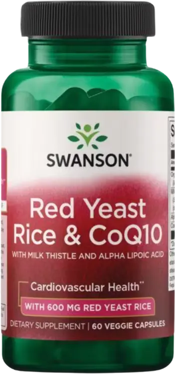 Red Yeast Rice & CoQ10 with Milk Thistle and Alpha Lipoic Acid - Червен дрожден ориз и CoQ10 с бял трън и алфа липоева киселина