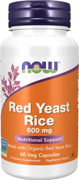 NOW Foods Red Yeast Rice 600 мг Червен Ориз