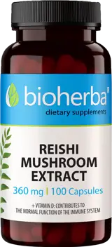 Bioherba Reishi Mushroom Extract 360 mg Екстракт от гъба Рейши