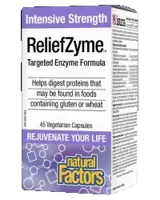 Natural Factors ReliefZyme Targeted Enzyme Formula Ензимна формула за храносмилане х 45 капсули