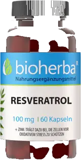 Bioherba Resveratrol 100 mg Мощен антиоксидант за дълголетие х 60 капсули