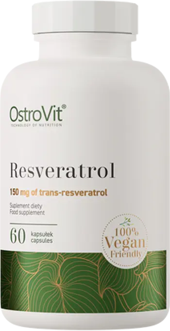 OstroVit Resveratrol 150 мг / Vege Ресвератрол - 60 капсули, 60 дози
