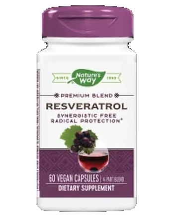 Nature's Way Resveratrol 325 mg Мощен антиоксидант х 60 капсули