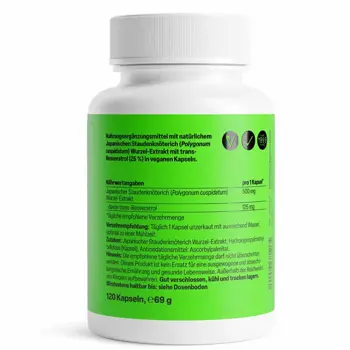 ZEINpharma Ресвератрол 125 mg Мощен антиоксидант х 120 капсули