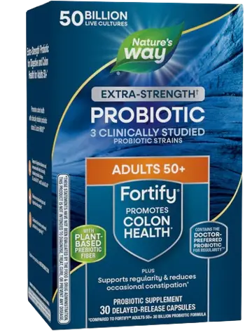 Revita Пробиотик + Пребиотици 50+ високо дозирани Fortify Age 50+ Probiotic Extra Strength - 30 капсули, 30 дози