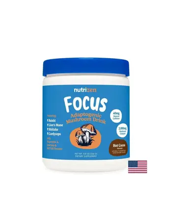 Nutrizen Focus Adaptogenic Mushroom Drink Фокус и устойчивост при стрес 246 грама