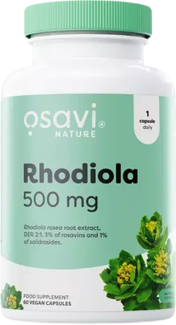 Osavi Rhodiola 500 mg Екстракт от Родиола Розеа за Адаптация към Стрес и Енергия