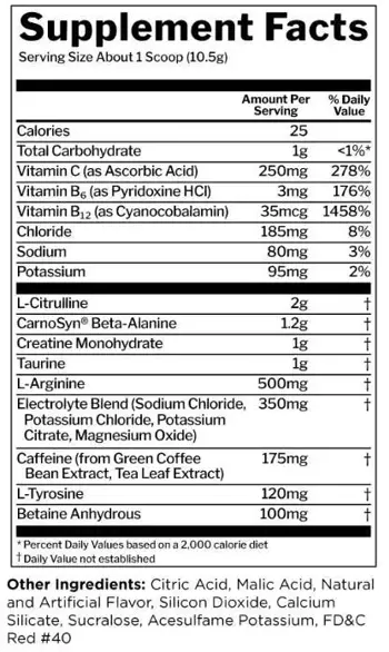 Rule1 Roar Ferocious Pre-Workout Азотен Бустър - 300-315 грама, 25 дози