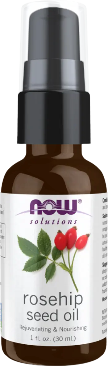 NOW Foods Rose Hip Seed Oil 100% Pure Етерично Масло от Семена на Шипка - 30 мл
