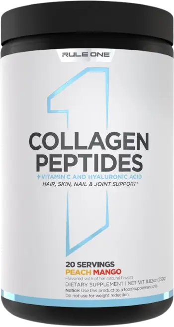 Rule1 Collagen Peptides with Hyaluronic Acid Колаген Пептиди - 230-260 грама, 20 дози