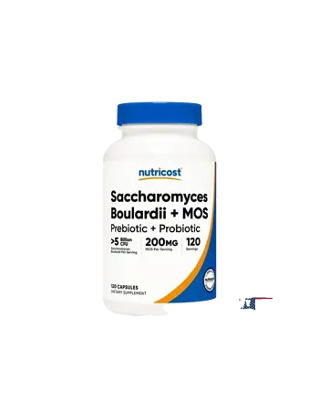 Nutricost Saccharomyces Boulardii + MOS За стомашно-чревен баланс х 120 капсули
