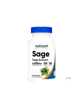 Nutricost Sage Extract Салвия (градински чай) – При обилно потене, 400 mg, 120 капсули
