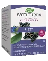 Nature's Way Sambucus Fizzy 100 mg Ефервесцентни сашета с черен бъз и витамин С х 10 сашета