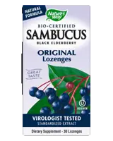 Nature's Way Sambucus Immune System Lozenges 215mg Таблетки за смучене за имунна система х 30 капсули