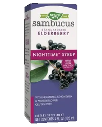 Nature's Way Sambucus Night Time Syrup За спокоен сън 120 мл