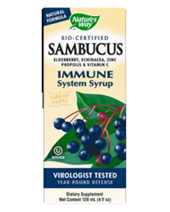 Nature's Way Sambucus Original Lozenges 200mg Таблетки за смучене с черен бъз х 30 капсули