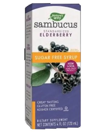 Nature's Way Sambucus Sugar Free Syrup Сироп без захар 120 мл