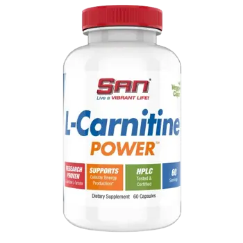 SAN L-Carnitine Power L-Карнитин Тартрат - 60 капсули, 60 дози