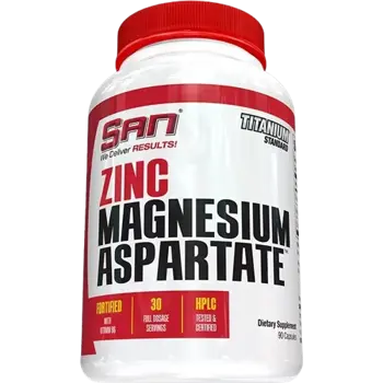 SAN Zinc Magnesium Aspartate Pro Цинк, Магнезий и Витамин B6 - 90 капсули, 30 дози
