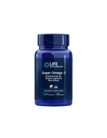 Life Extension Super Omega-3 С лигнан от сусам и екстракт от маслина х 240 софтгел капсули