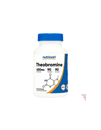Nutricost Theobromine 400 mg Теобромин за сърдечно-съдовата и дихателната система х 90 капсули