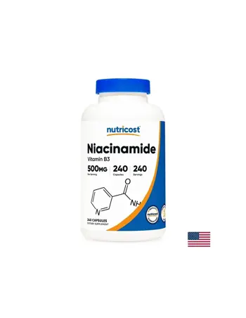 Nutricost Niacinamide (Витамин B3) За сърдечносъдова и нервна система х 240 капсули