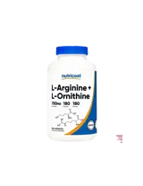 Nutricost L-Arginine + L-Ornithine В подкрепа на сърдечно-съдовата система х 180 капсули